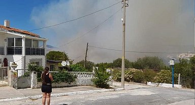 Çeşme'de yangın büyüdü, 5 uçak ve 18 helikopterle müdahele sürüyor