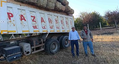 Çiftçilerden yangın bölgesine anlamlı destek