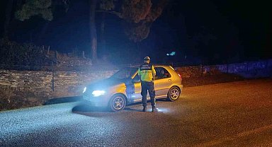 Çine'de jandarma ekiplerinden gece yarısı 'Şok' uygulama