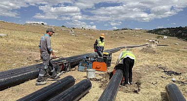 Çorum'da doğal kaynak su hattı yenileniyor
