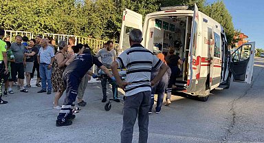 Çorum'da minibüsle çarpışan bisikletli çocuk yaralandı