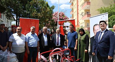 Çorum'da mobil süt sağım makinesi dağıtıldı