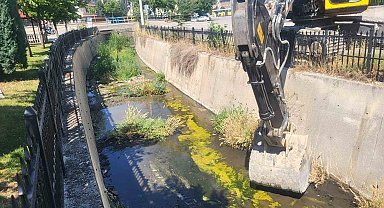 Çorum'daki derelerde temizlik çalışmaları sürüyor