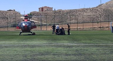 Darende'de fenalaşan hasta hava ambulansıyla Malatya'ya sevk edildi
