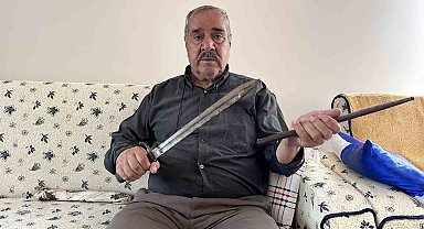 Dedesinin savaşta, hayatta kalmak için kullandığı 170 yıllık süngüyü torunlarına miras bırakacak