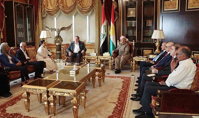 DEM Parti heyeti, KDP Başkanı Barzani ile barış sürecini görüştü
