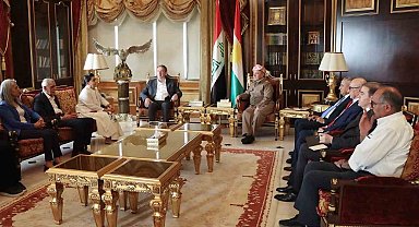 DEM Parti heyeti, KDP Başkanı Barzani ile barış sürecini görüştü