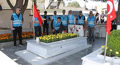 Denetimli Serbeslik Müdürlüğü personelleri 15 Temmuz'da şehitleri andı