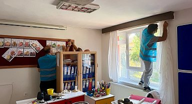 Denetimli serbestlik yükümlüleri okulları güzelleştiriyor