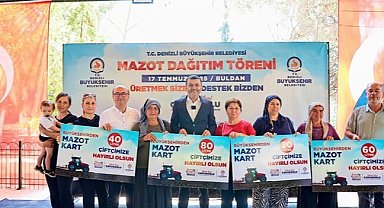 Denizli Büyükşehir'den Buldanlı çiftçiye mazot desteği