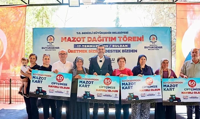 Denizli Büyükşehir'den Buldanlı çiftçiye mazot desteği