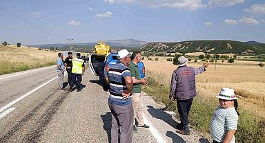 Derbent'te biçerdöver yangını, Beyşehir'de biçerdöver tablası kazası