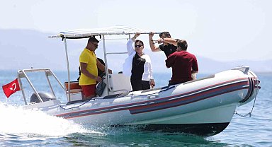 Didim'de gerçeğini aratmayan cankurtaran tatbikatı gerçekleştirildi