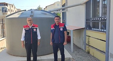 Didim'de yağmur suyu hasadı sistemiyle 20 ton su tasarrufu sağlandı
