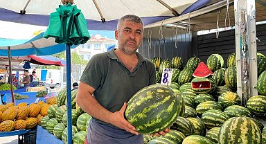 Diğer meyvelerden 20 kat ucuz olmasına rağmen karpuza umulan talep yok