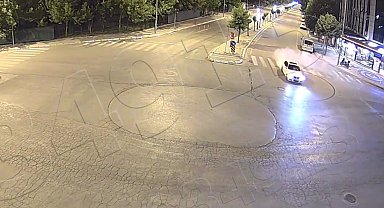 Drift yapan sürücü KGYS kameralarından kaçamadı
