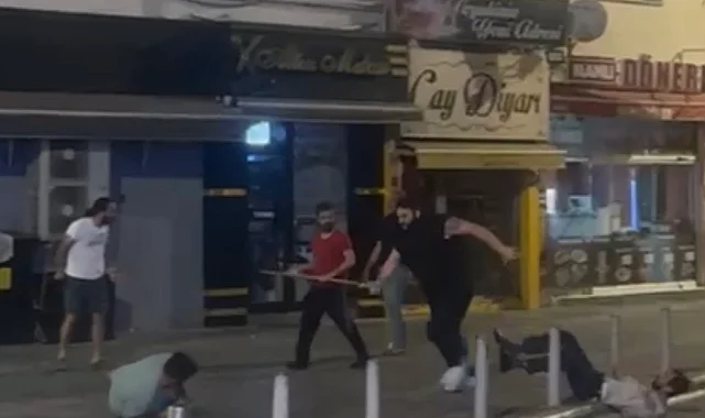 Düzce Şerefiye'de sokak ortasında çıkan kavga şaşırttı!