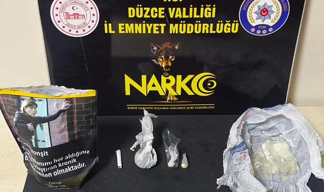 Düzce'de uyuşturucuya 1 tutuklama