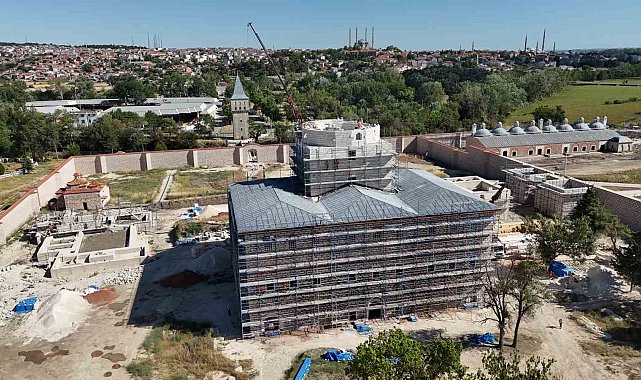 Edirne Sarayı'nda restorasyon çalışmalarının yarısı tamamlandı
