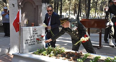 Edremit'te 15 Temmuz etkinlikleri şehitlik ziyaretiyle başladı