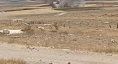 Ekin tarlasında yangın çıktı