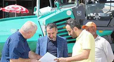 Elazığ Belediye Başkanı Şerifoğulları yol yenileme çalışmalarını yerinde inceledi