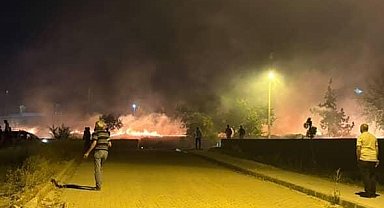 Elazığ'da otluk alanda yangın