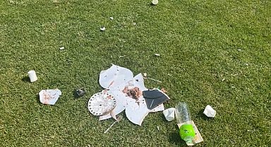 Ertuğrul Gazi Tören Alanı'na yakışmayan görüntüler