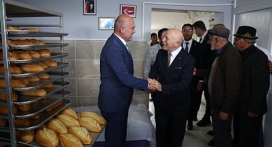 Erzurum Büyükşehir Belediyesi Damal'da halk ekmek fırını açtı