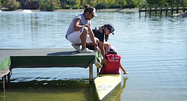 Eskişehir Yaz Spor Okulu'nda su sporlarına büyük ilgi