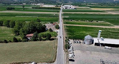 Ferizli'de 9 kilometrelik yol sil baştan yenileniyor