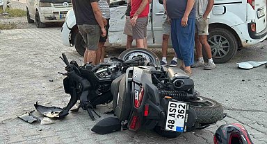Fethiye'de motosiklet ile hafif ticari araç çarpıştı: 1 ölü