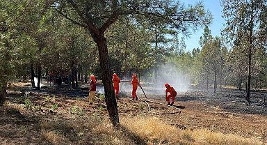 Fethiye'deki yangının etrafı çevrildi