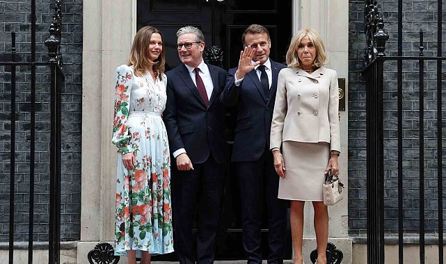 Fransa Cumhurbaşkanı Macron ile İngiltere Başbakanı Starmer ile görüştü