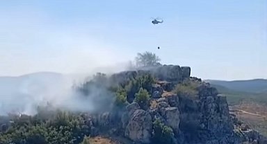 Gaziantep'te makilik ve ormanlık alanda yangın