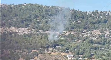 Gazipaşa'da ormanlık alanda başlayan yangın büyümeden söndürüldü