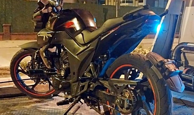 Gece saatlerinde çevreyi rahatsız eden motosiklet trafikten men edildi