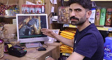 Gece yarısı brandayı keserek kuruyemiş çaldılar