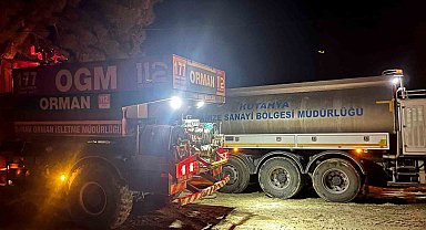 Gediz'deki yangına Kütahya OSB'den destek