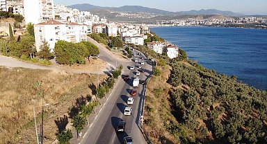 Gemlik-Kumla karayolunda yoğun trafik