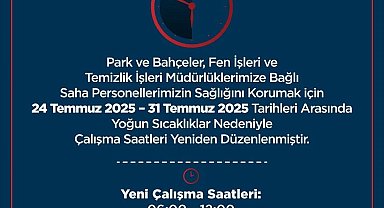 Germencik'te aşırı sıcaklara karşı mesai düzenlemesi