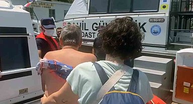 Gezi teknesinde yaralanan vatandaşın tıbbi tahliyesi gerçekleştirildi