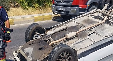 Gömeç'te tek taraflı trafik kazası: 1 kişi yaralandı
