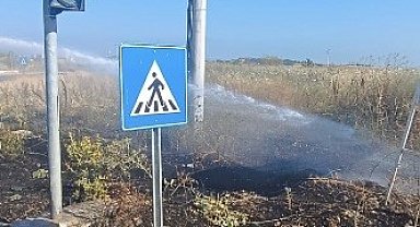 Gönen'de çıkan ot yangını kontrol altına alındı