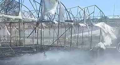 Gönen'de çıkan ot yangınında maddi zarar oluştu