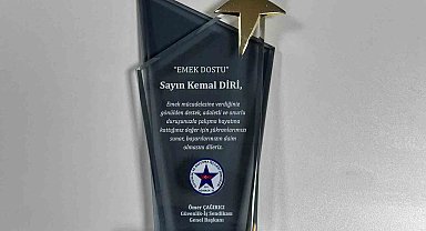 Güvenlik ve Savunma İşçileri Sendikası'ndan İHA'ya ödül
