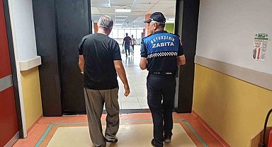 Hastanede yatan hastaya zabıta ekipleri kayıtsız kalmadı