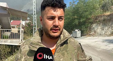 Hatay'daki orman yangınına müdahale 24'üncü saatte devam ediyor