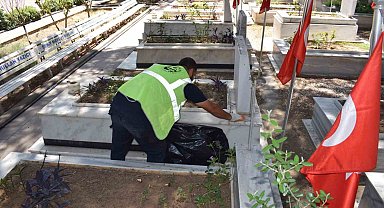 HBB, mezarlıklarda bakım ve onarım çalışmalarını sürdürüyor