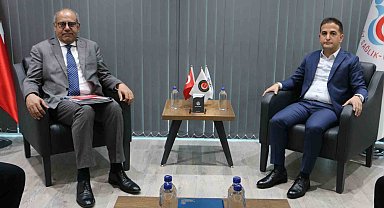 ILO Türkiye Ofisi Direktörü Hassan, HAK-İŞ Diyarbakır İl Başkanı Aküzüm ile görüştü